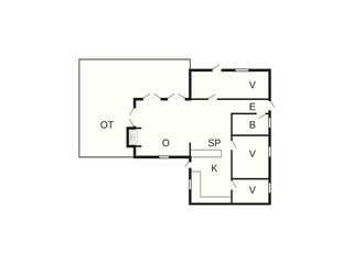 Vakantiehuis Udsholt Strand Grondplan 59