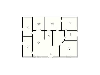 Vakantiehuis Udsholt Strand Grondplan 53