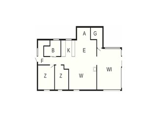 Vakantiehuis Fjand Grondplan 55
