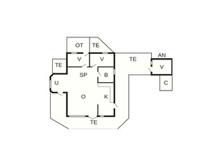 Casa de vacaciones Virksund Plano de planta 14