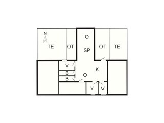 Vakantiehuis Svaneke Grondplan 27