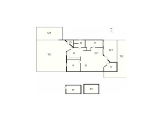 Vakantiehuis Høll Grondplan 43