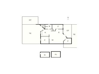 Maison de vacances Høll Plan d'étage 44