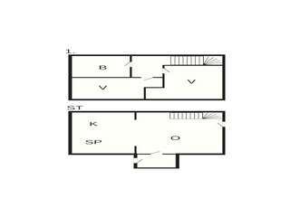 Appartement Havneby Grondplan 60