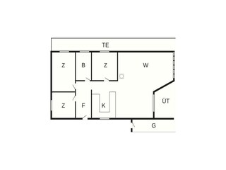 Maison de vacances Rønde Plan d'étage 43