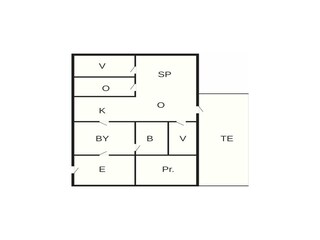 Vakantiehuis Ferring Grondplan 42