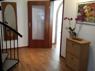 Wendeltreppe in die 2. Etage