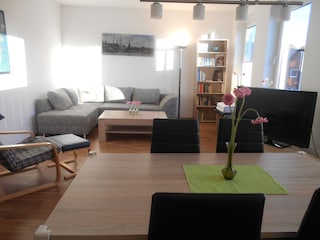 Blick in das Wohnzimmer