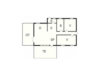 Vakantiehuis Allinge Grondplan 22