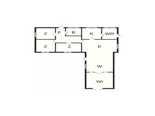 Vakantiehuis Udsholt Strand Grondplan 36