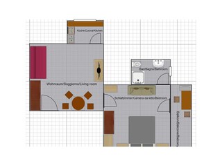 Vakantieappartement Lana Grondplan 20