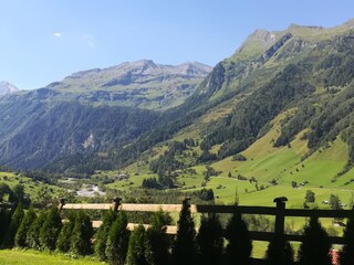 Landscape with mountains in the background