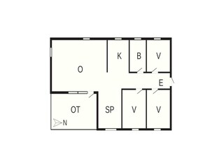 Vakantiehuis Hou Grondplan 44