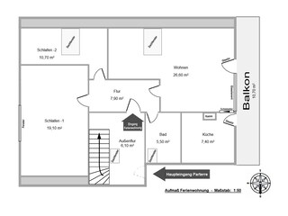 Grundriss Ferienwohnung