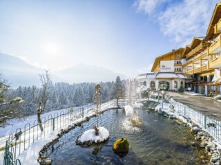 Teich beim Hoteleingang