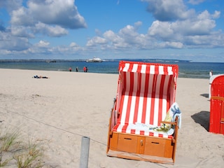 eigener kostenfreier Strandkorb am Strand