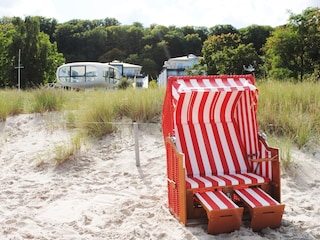 eigener kostenfreier Strandkorb am Strand