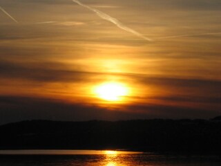 Abend auf dem See, vom Balkon aus fotografiert