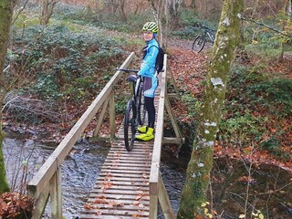 MTB Tour im Pommerbachtal - Nähe Ferienhaeuser Brieden