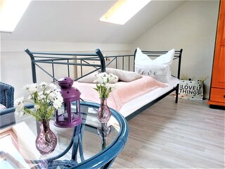 zusätzlichen Einzelbett 80x200cm unter dem Dach