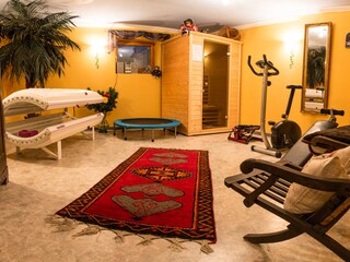 Solarium, infrared cabin, exercise bike