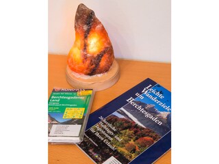 Hiking maps and hiking guide in apartment