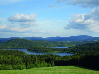 Ausblick auf die Talsperre