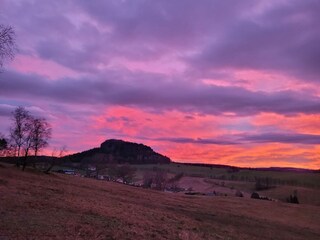 Schöne  Sonnenuntergang