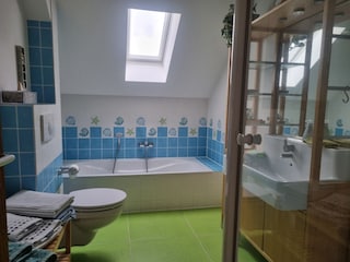 Bad im OG-Handtücher liegen für Sie bereit