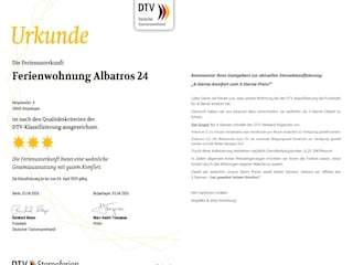 DTV-Klassifizierungsurkunde