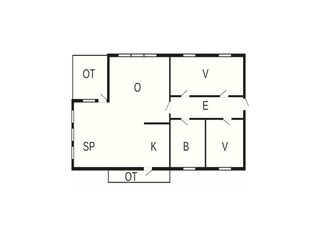 Vakantiehuis Odder Grondplan 24