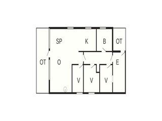 Casa per le vacanze Stauning Pianta del piano 44