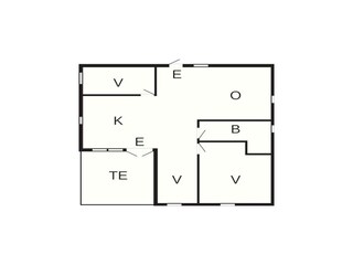 Vakantiehuis Verum Grondplan 4
