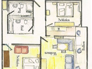 Appartamento per vacanze Reit im Winkl Pianta del piano 35