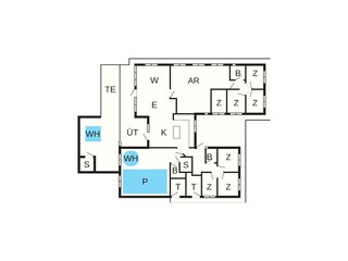 Vakantiehuis Sydals Grondplan 12
