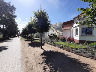 Strandpromenade vor dem Haus
