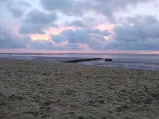 Sonnenuntergang am Duhner Strand