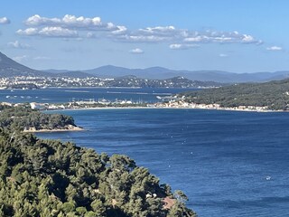 Aussicht über die Bucht Les Sablettes