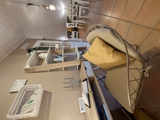 Schreibtisch für die Urlaubskorrespondenz