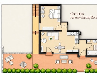 Grundriss Rosengarten