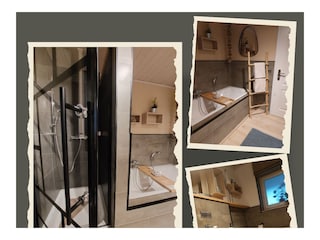 Badezimmer der Ferienwohnung Rosengarten