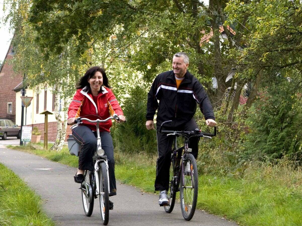 Fahrrad fahren auf dem "Pfälzer Land Radweg"