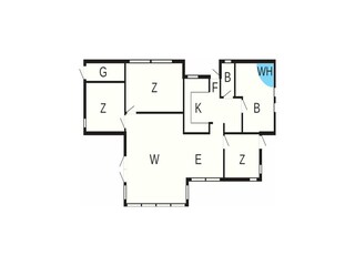 Vakantiehuis Frederiksværk Grondplan 62