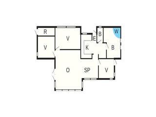 Vakantiehuis Frederiksværk Grondplan 61
