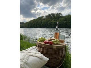 Picknick am Seeufer