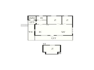Vakantiehuis Bud Grondplan 14