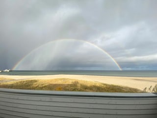 Regenbogen vom Balkon