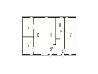 Vakantiehuis Ansager Grondplan 34