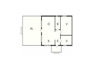 Vakantiehuis Löttorp Grondplan 12