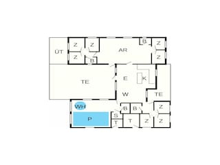 Casa de vacaciones Sydals Plano de planta 13